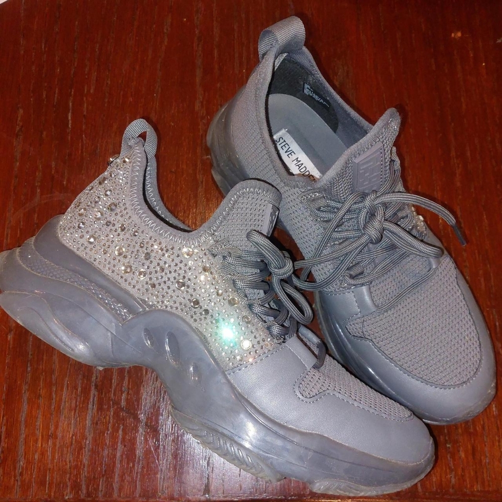 Steve madden rhinestone sneakers
